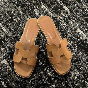Brown Cognac Sandals